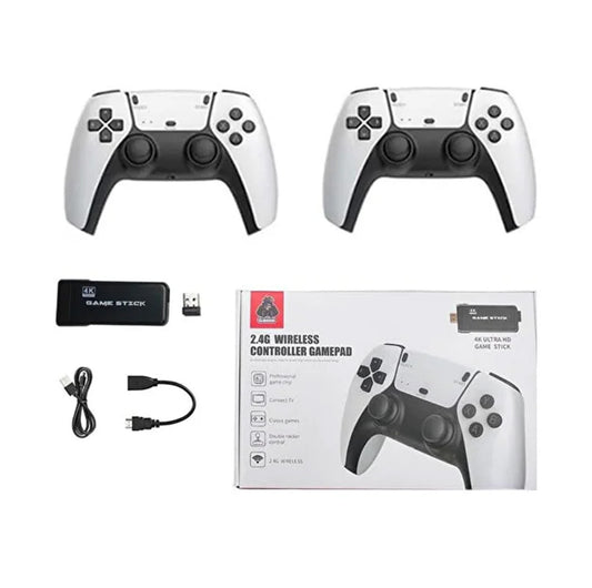 M8 Pro Wireless Game Console – Retro Arcade Home Video Console with 2.4G Controller & HD Graphics