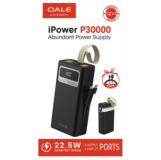 OALE iPower P30000 Abundant Power Supply 22.5W Super Fast Charge