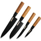 ZILLINGER Japanese Knife Set – 4-Piece High-Carbon Stainless Steel Chef Knives for Professional