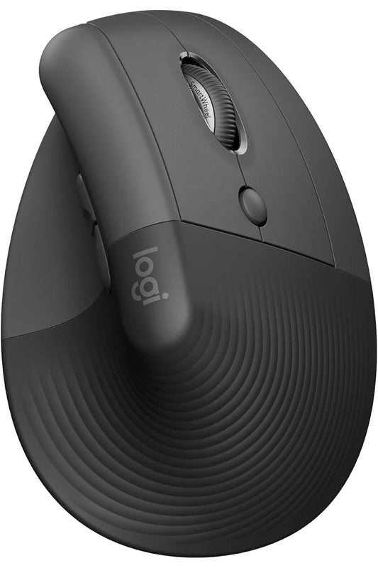 Lift Vertical Ergonomic Mouse, Wireless, Bluetooth or Logi Bolt USB receiver, Quiet clicks,