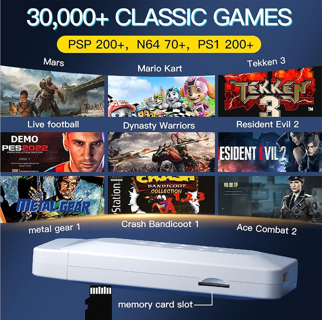 Playtastic M22 Retro Game Stick Console 4k 2.4G Dual Wireless Game Box Video Game Joystick