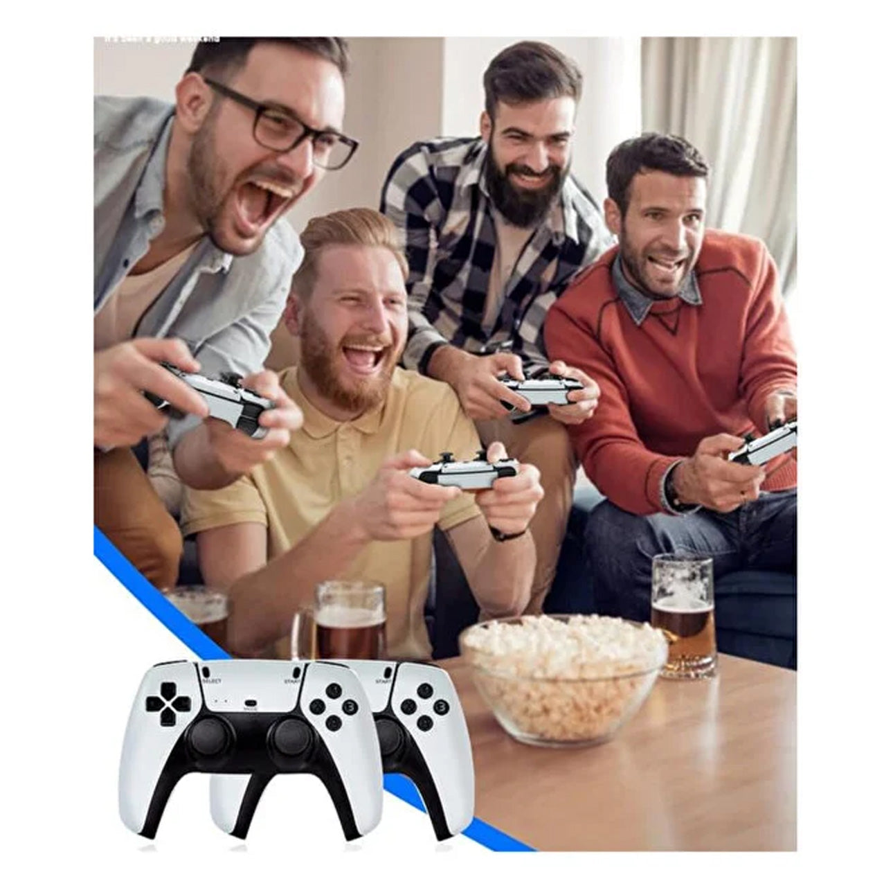 M8 Pro Wireless Game Console – Retro Arcade Home Video Console with 2.4G Controller & HD Graphics