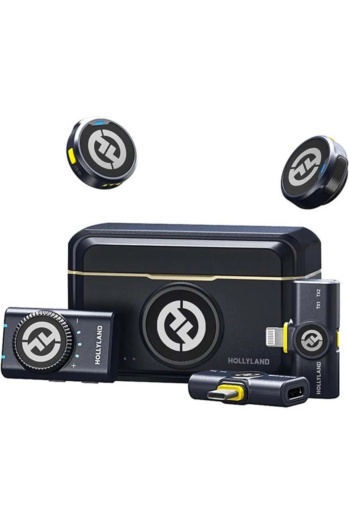 Lark M2 Wireless Lavalier Microphone (2TX+3RX) Compatible with Camera, Phone, Android, 10