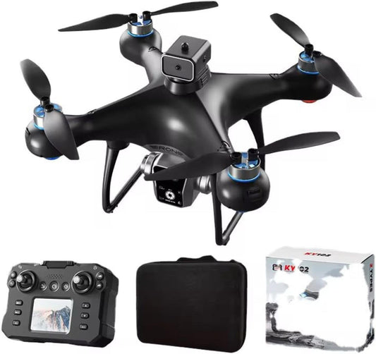 KY102 Dual Camera LCD Screen Drone – Foldable Optical Flow RC Quadcopter