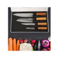 ZILLINGER Japanese Knife Set – 4-Piece High-Carbon Stainless Steel Chef Knives for Professional