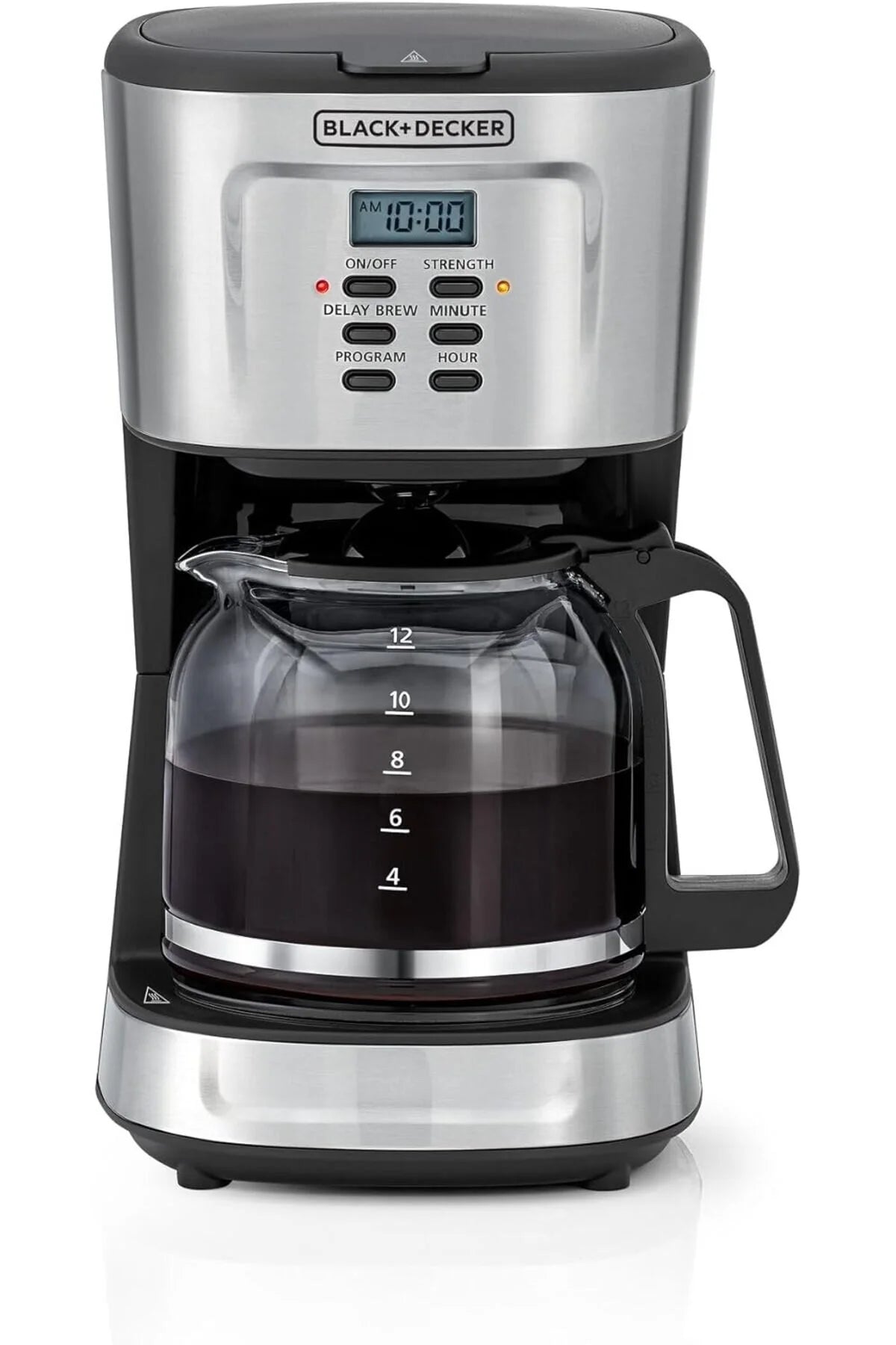BLACK+DECKER 12-Cup Coffee Maker, 900W Programmable Drip Coffee Machine, 1.5L
