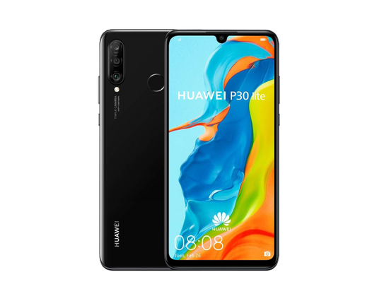 Refurbished Huawei P30 Lite – 6.15” Full HD+ Display, Triple Camera, 64/128GB Storage