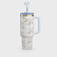 Stanley Love Shack Fancy H2.0 Flow State 40oz Rosa Beaux Blue Tumbler