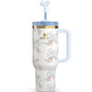 Stanley Love Shack Fancy H2.0 Flow State 40oz Rosa Beaux Blue Tumbler