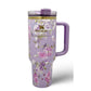 Stanley Love Shack Fancy H2.0 Flow State 40oz Purple Rose Tumbler