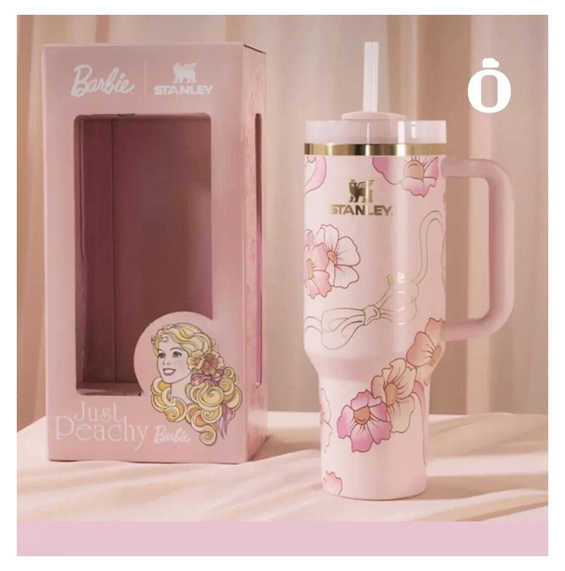 Stanley x Barbie 80’s Peaches ‘n Cream Quencher 40 OZ