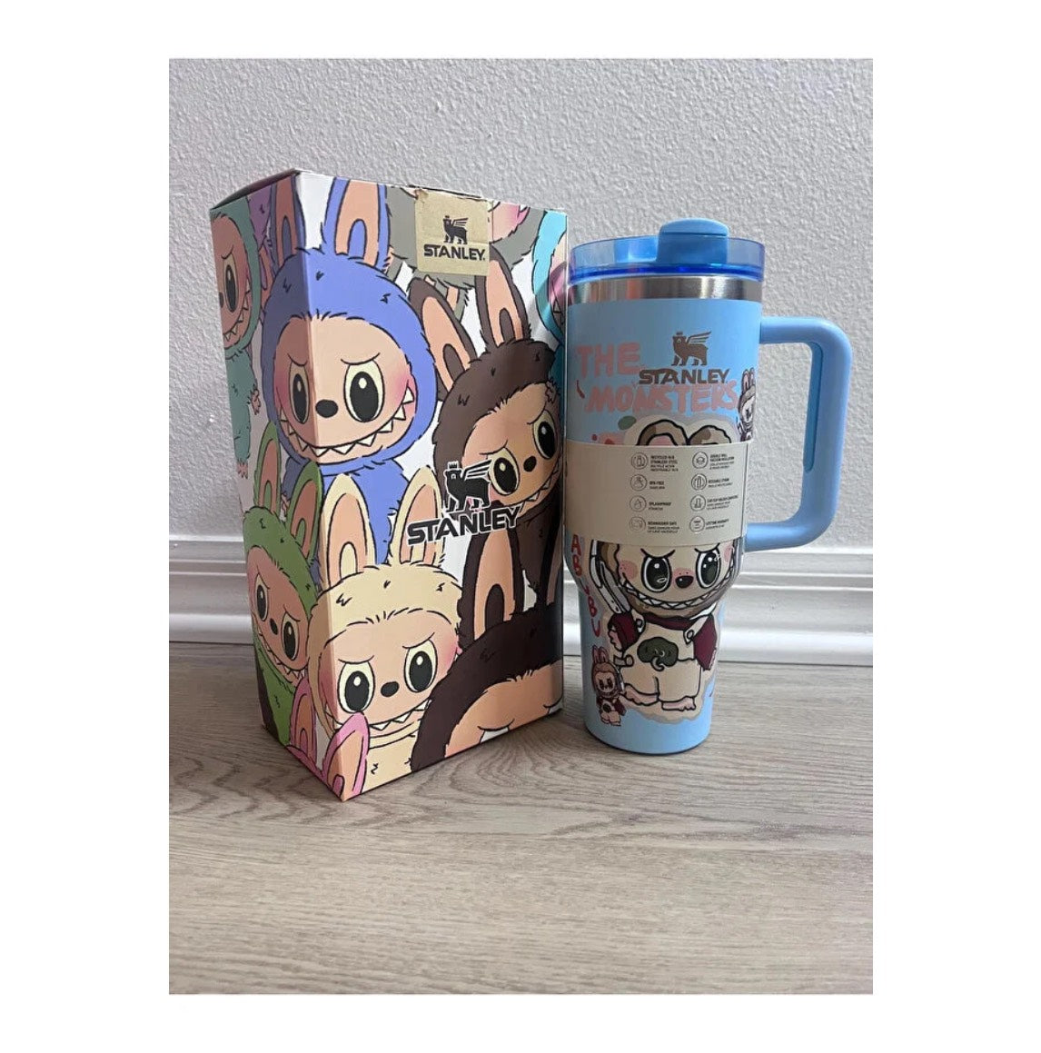 Stanley x Labubu 40 Oz Quencher H2.0 Tumbler Blue