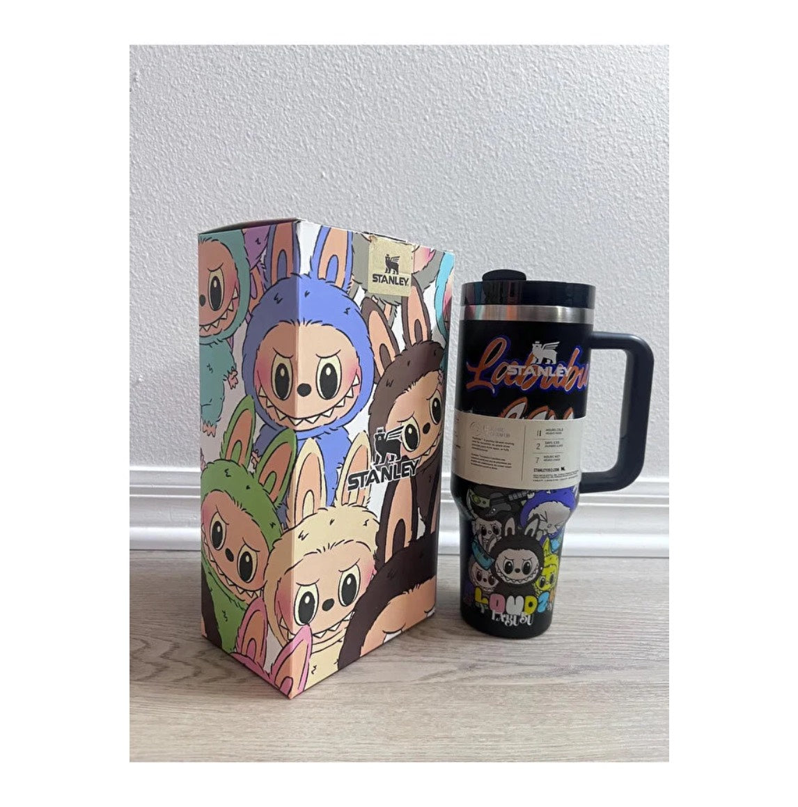 Stanley x Labubu 40 Oz Quencher H2.0 Tumbler Black