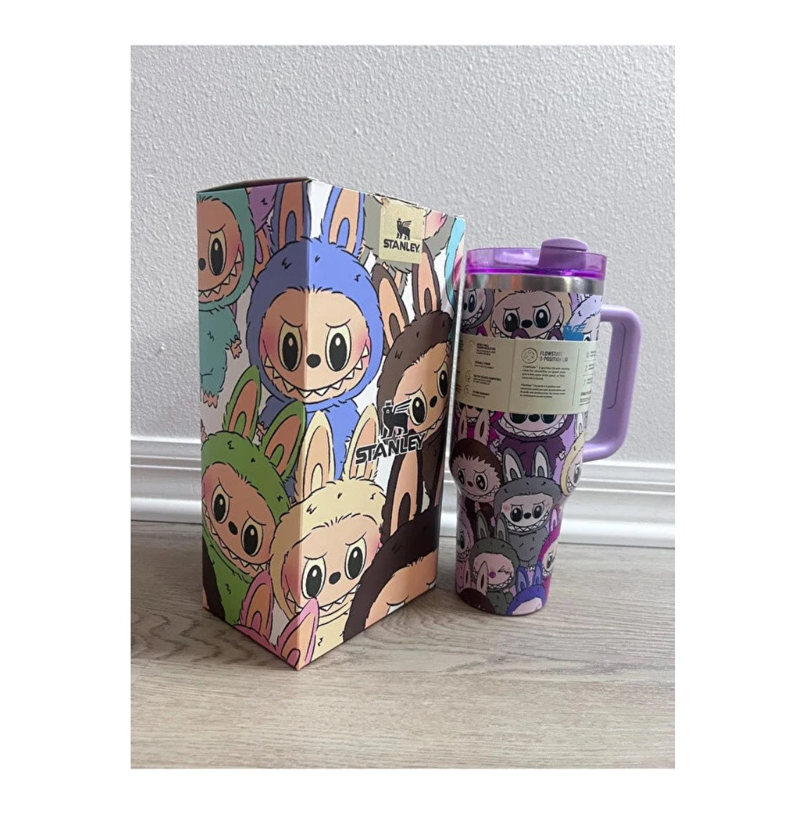 Stanley x Labubu 40 Oz Quencher H2.0 Tumbler Purple