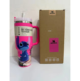 Stanley Cartoon Printed Tumbler (C) Stitch Edition 40Oz Pink