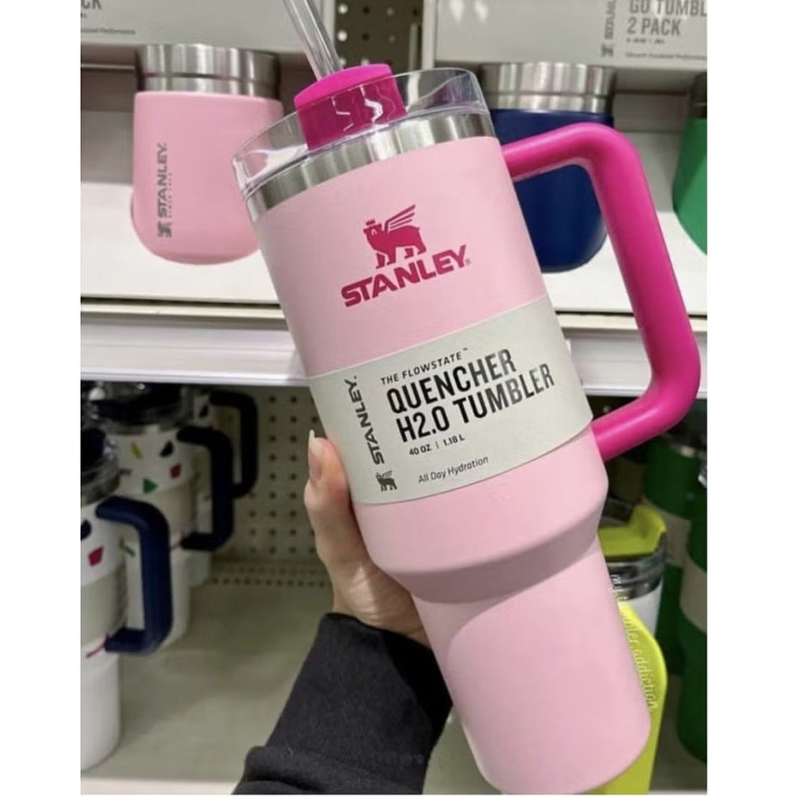Stanley The Flowstate Quencher H2.0 Tumbler 1.18l/40 Oz Flamingo Pink